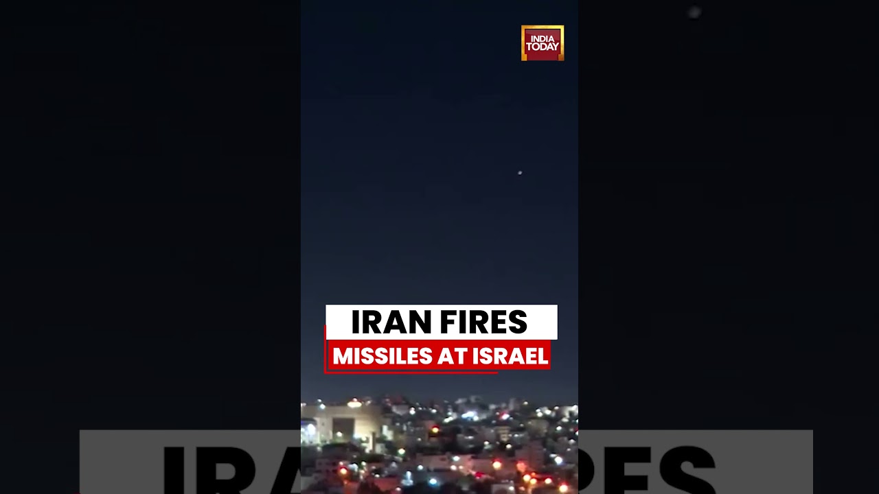 Israel-Iran War: Missiles Launched From Iran | Explosions and Interceptions Over Central Israel