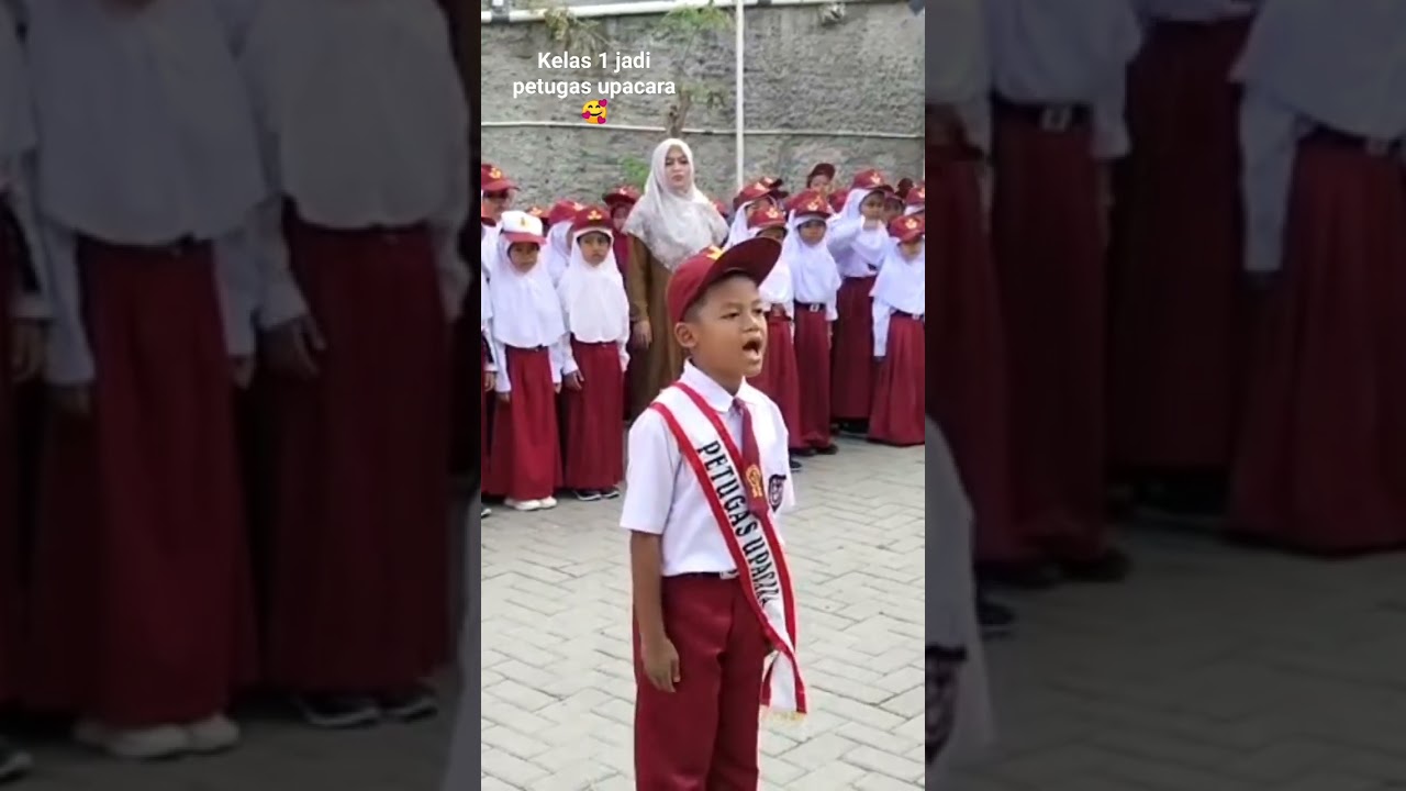 Kelas 1 jadi petugas upacara 🥰
