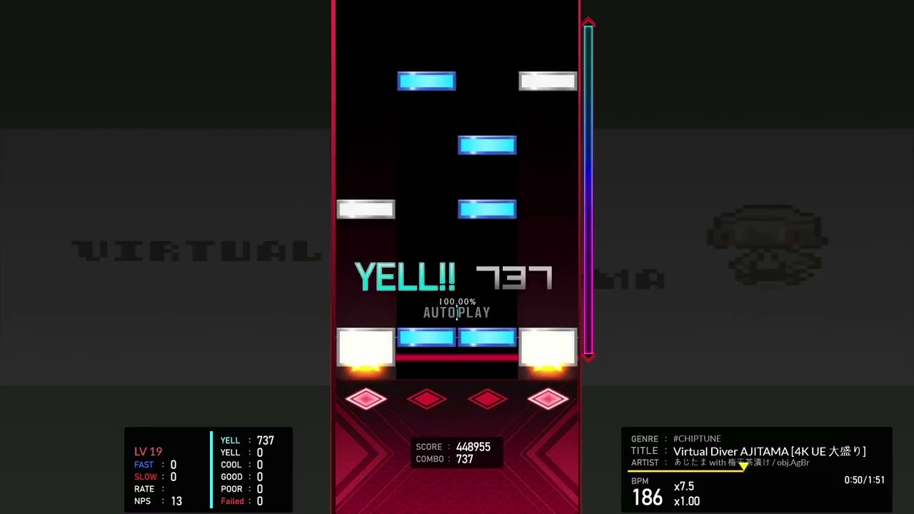 (BMS 차분 4UE19) Virtual Diver AJITAMA [4K UE 大盛り]