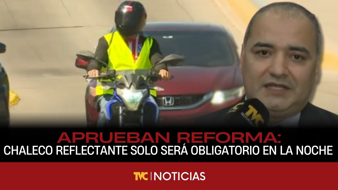 Aprueban reforma para que uso de chaleco reflectante solo sea obligatorio en la noche
