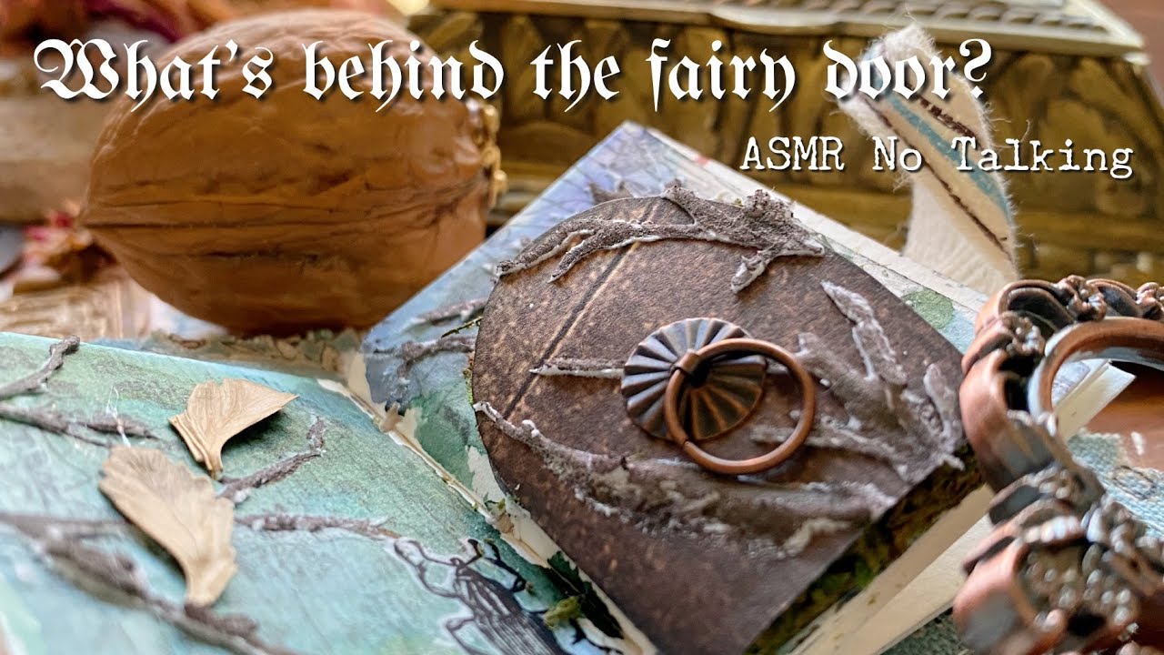 Tiny Fairy Door ASMR Art Journaling ✨ Mini Enchanted Forest 🍄 Diary Decoration | No Talking