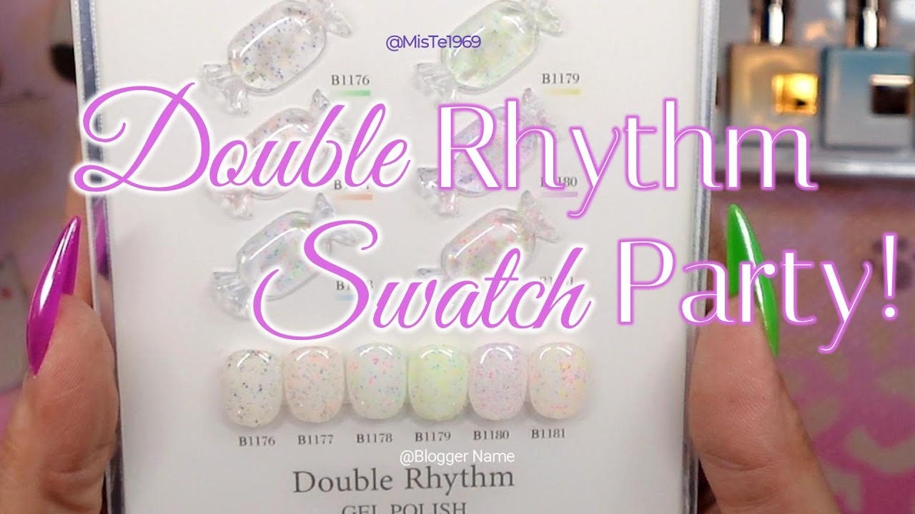 🍨 Speckled & Stunning! Swatching Double Rhythm's Yogurt Cheese Gel Collection 🎨💖