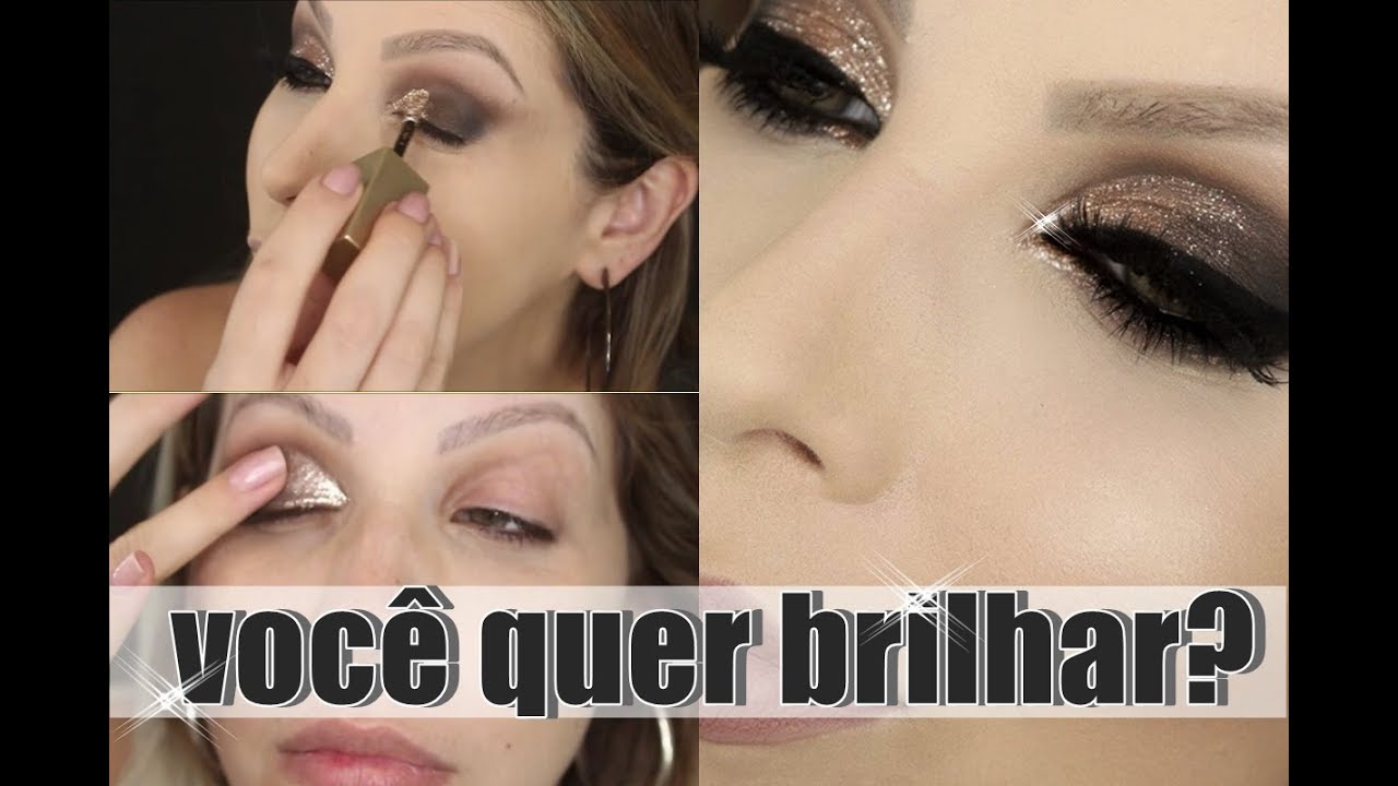 GLITTER DE GRINGA! MAKE DE FESTA