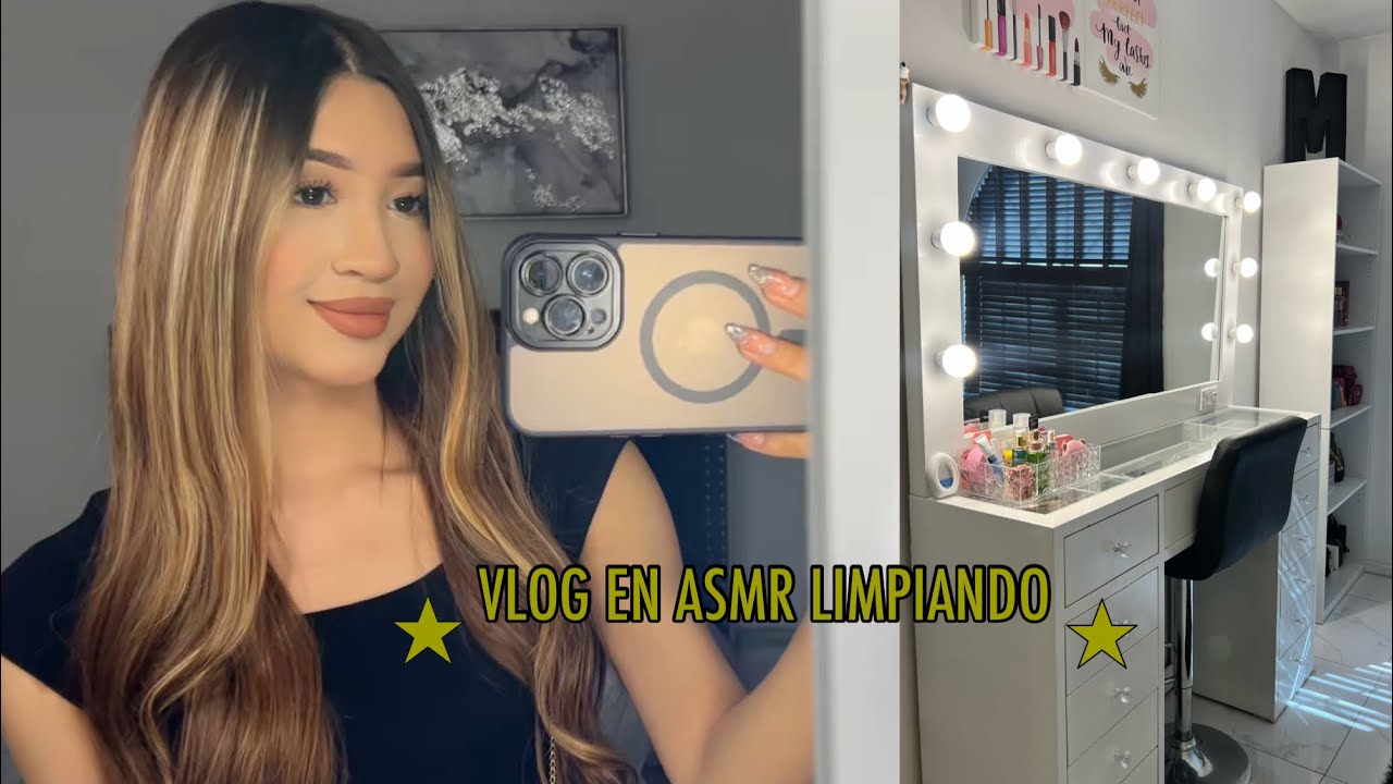 ASMR| Voz en susurro Limpiando y Organizando mi cuarto 