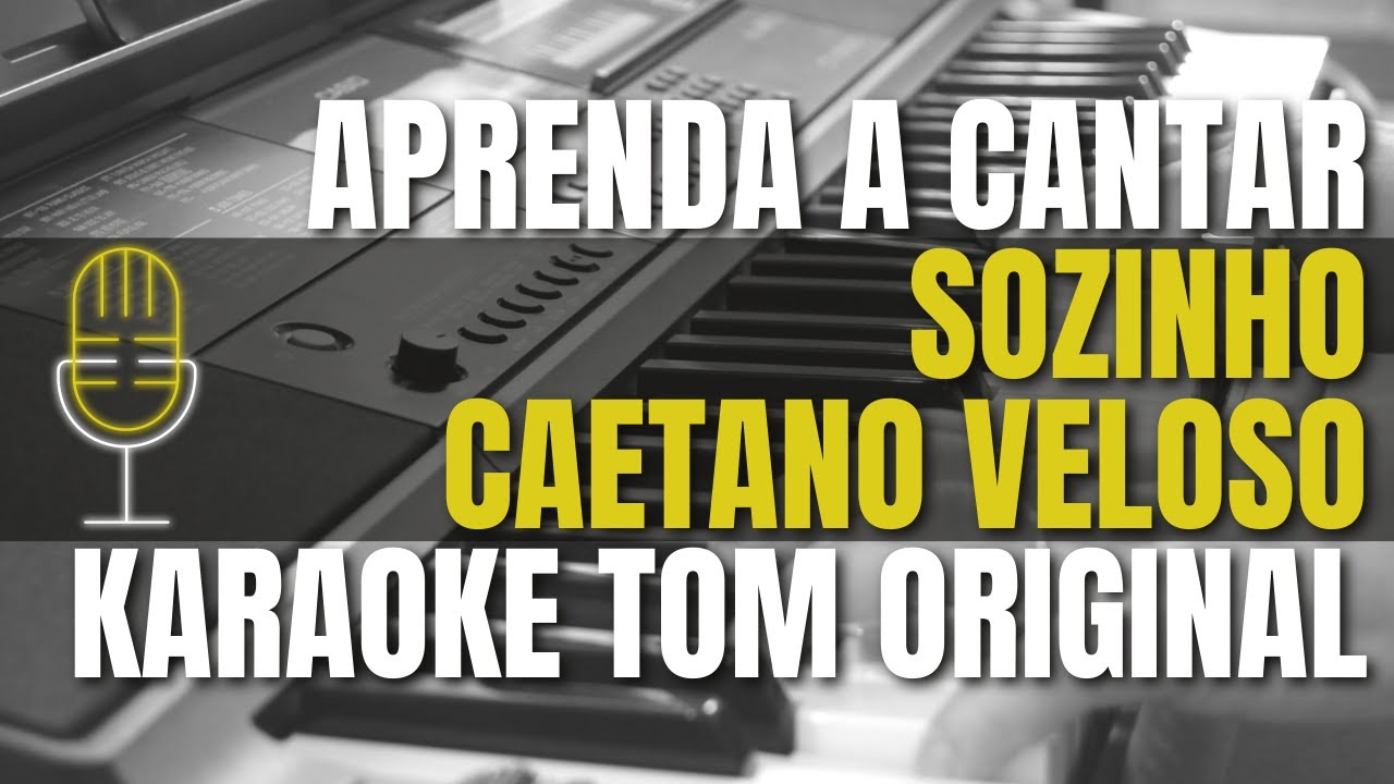 SOZINHO - CAETANO VELOSO PLAYBACK INSTRUMENTAL / KARAOKE COM MARCAÇÕES TÉCNICAS -  TOM ORIGINAL