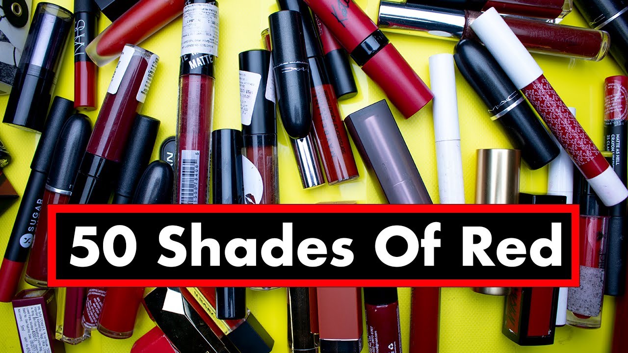 50 Shades Of Red Lipsticks and Deep Red Lipsticks For Indian Skintone