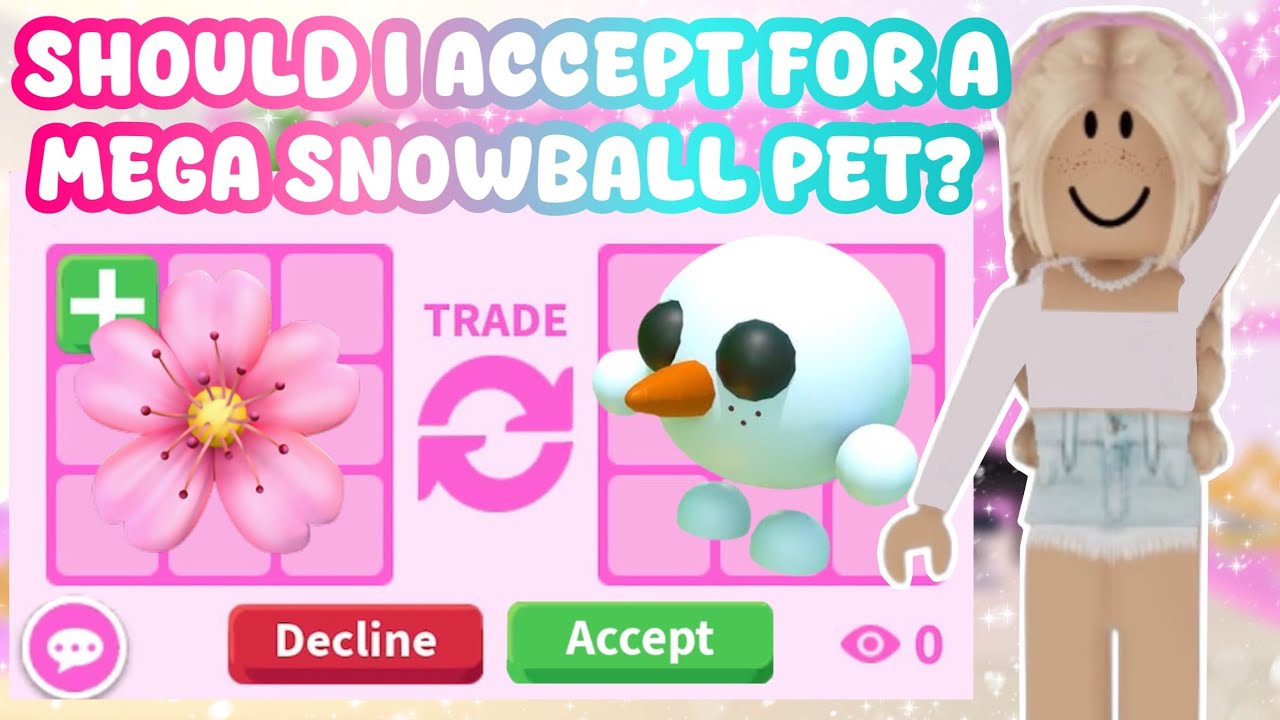 Стоит ли мне обменять моих питомцев PREPPY на МЕГА-питомца Snowball Pet в Adopt Me!?