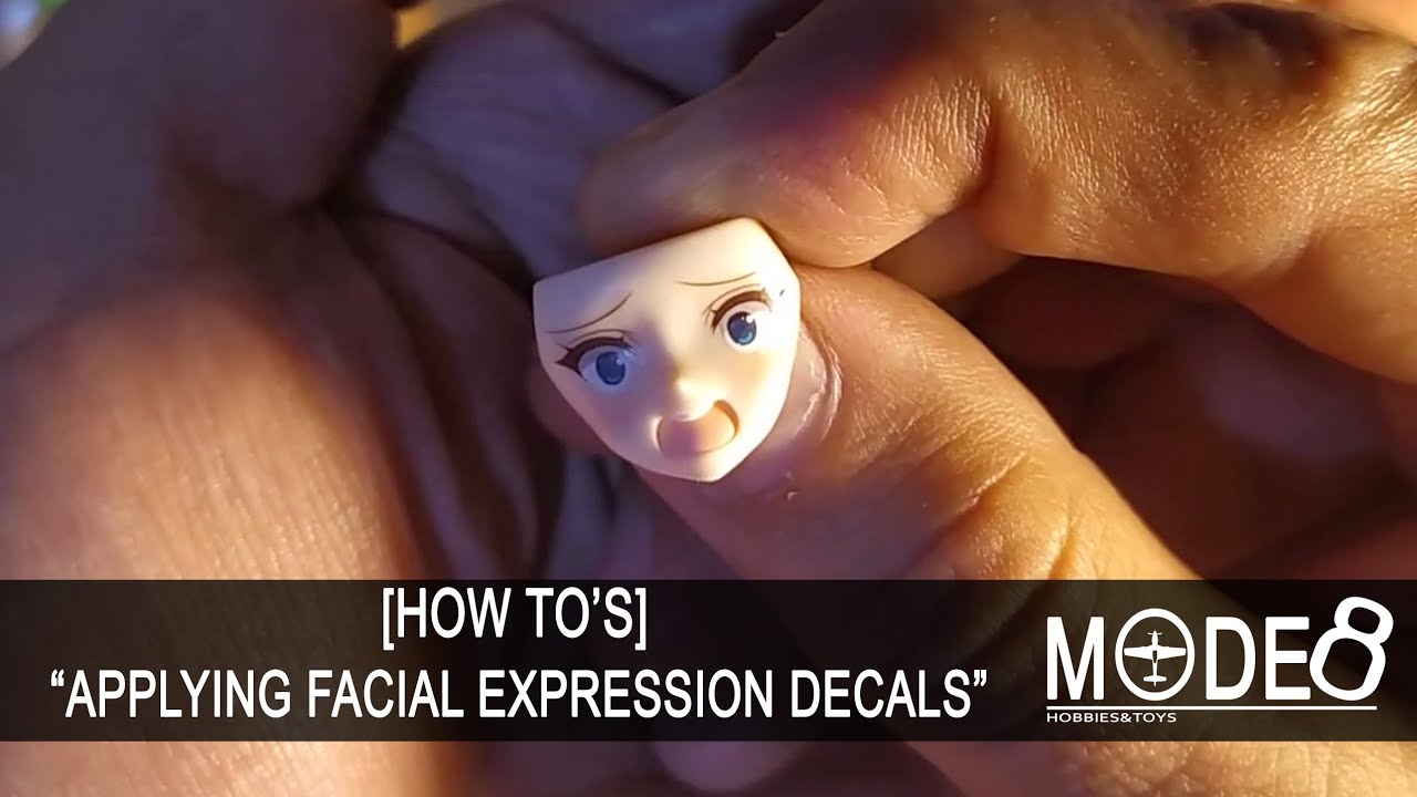Applying Facial Expression Decals on Model Kit Face [ HOW TO'S ]