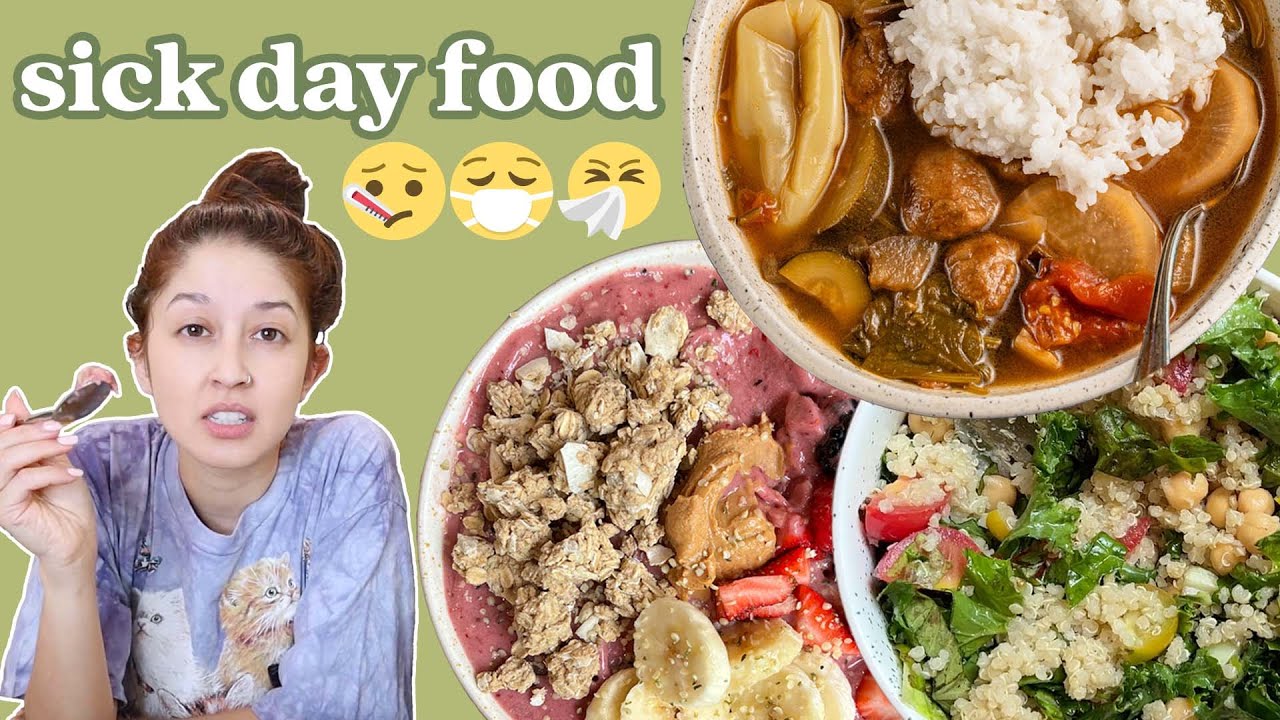 what we eat in a day when sick 🤒
