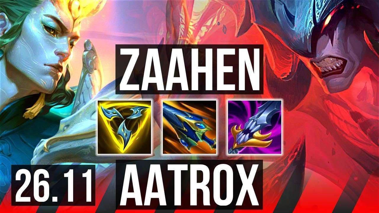 ZAAHEN vs AATROX (TOP) | Good KDA: 13/2/4 | TR Grandmaster | 26.11