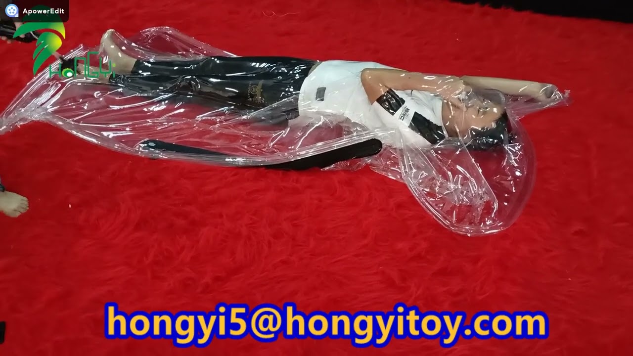 Transparent vacuum sleeping bag inflatables