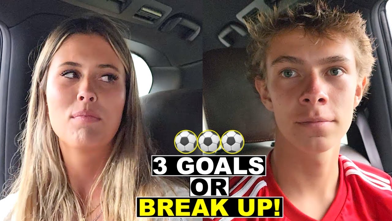 GIRLFRIEND SAYS HE HAS TO SCORE 3 GOALS OR BREAKING UP! ⚽️😱