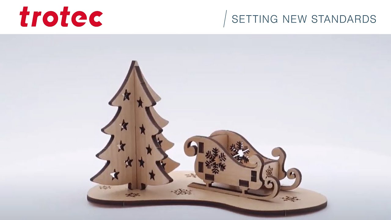 How to laser cut 3D holiday cards | Trotec Laser