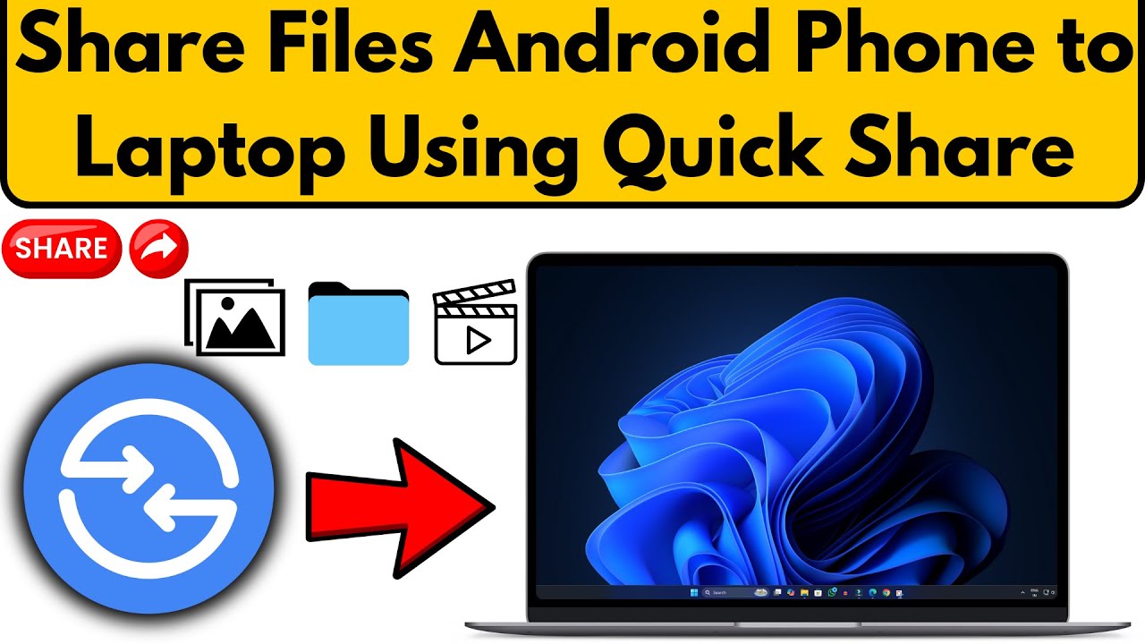 How to Share File Mobile Phone to Laptop by Quick Share (2025)