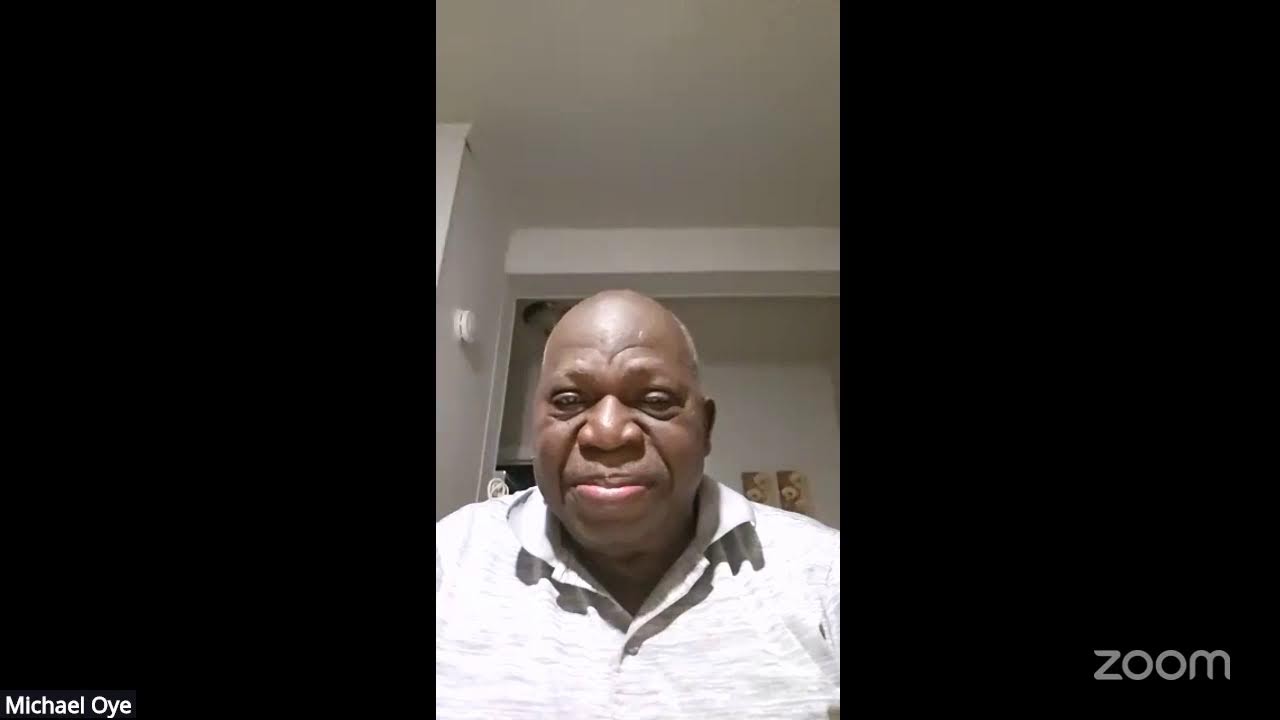 Weekly Special Virtual Bible Study with Rev Dr. Mike Oye