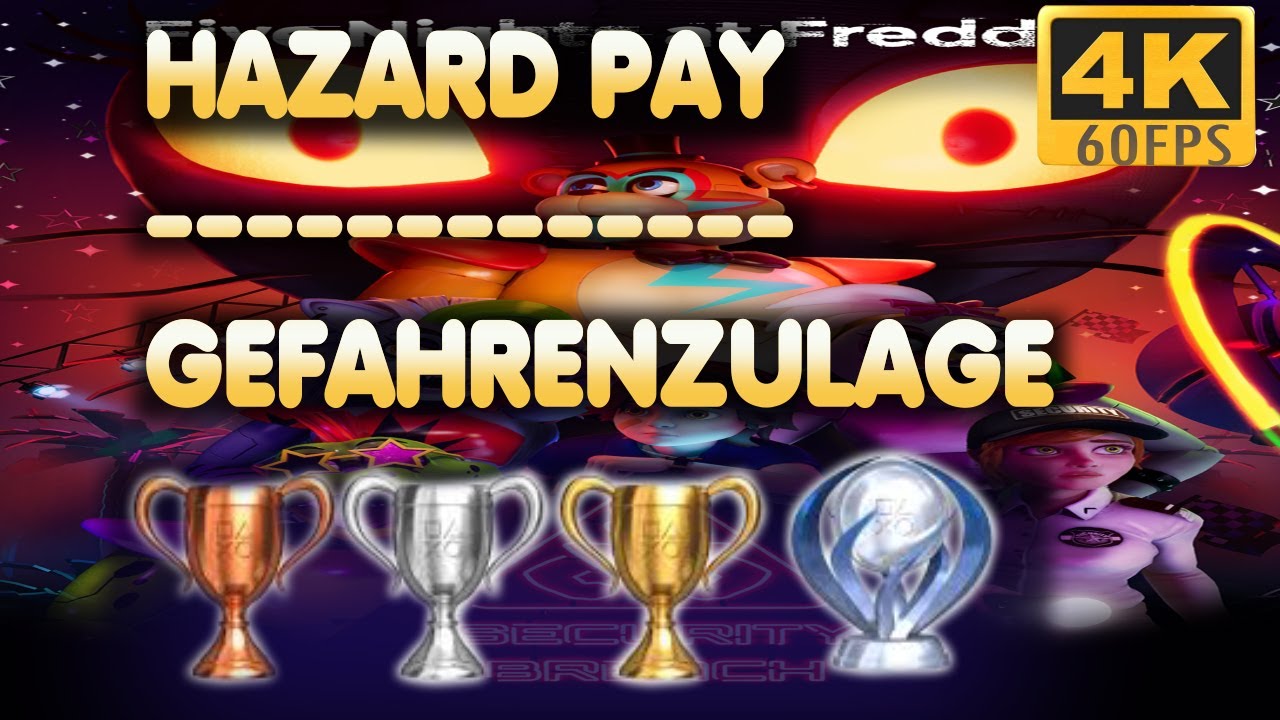 Five Nights at Freddy's: Security Breach | HAZARD PAY | Trophy | Achievement Guide