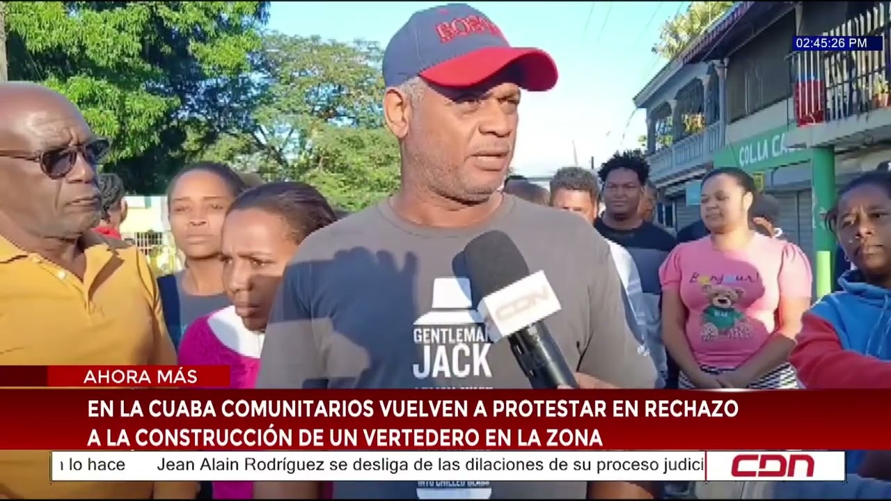 En La Cuaba comunitarios vuelven a protestar en rechazo a la construcción de un vertedero en la zona