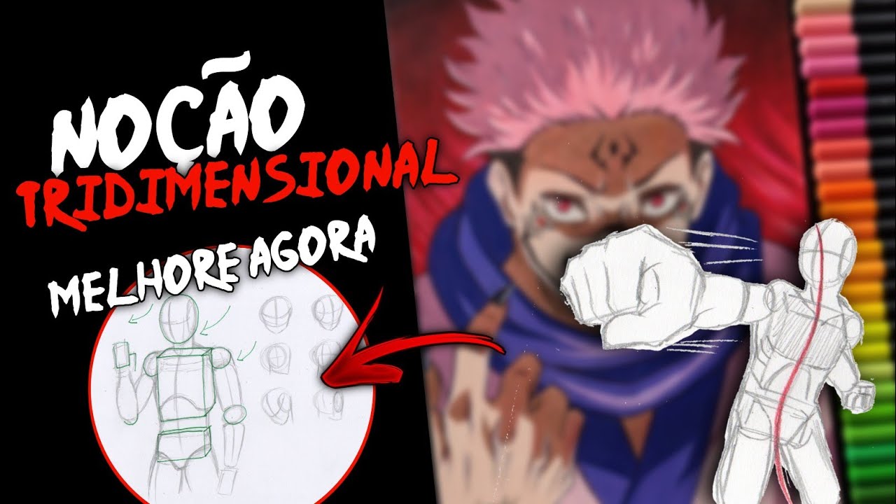 3 PASSOS SIMPLES PARA MELHORAR SEUS DESENHOS UTILIZANDO A NOÇÃO TRIDIMENSIONAL !!