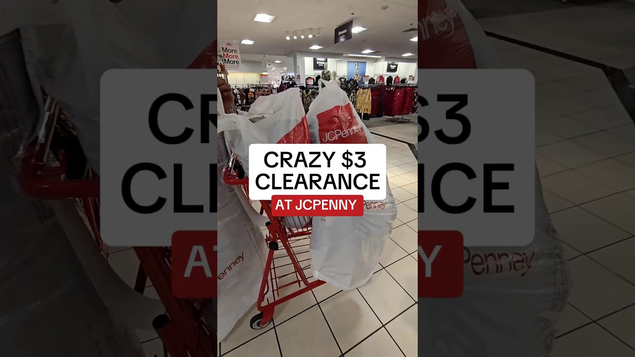 RUN! CRAZY $3 CLEARANCE SALE AT JCPENNEY 😱 #shopping #clearance