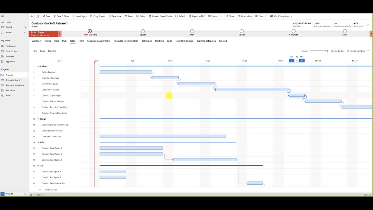 Microsoft Dynamics 365 Project Operations for Project and Resource Managers