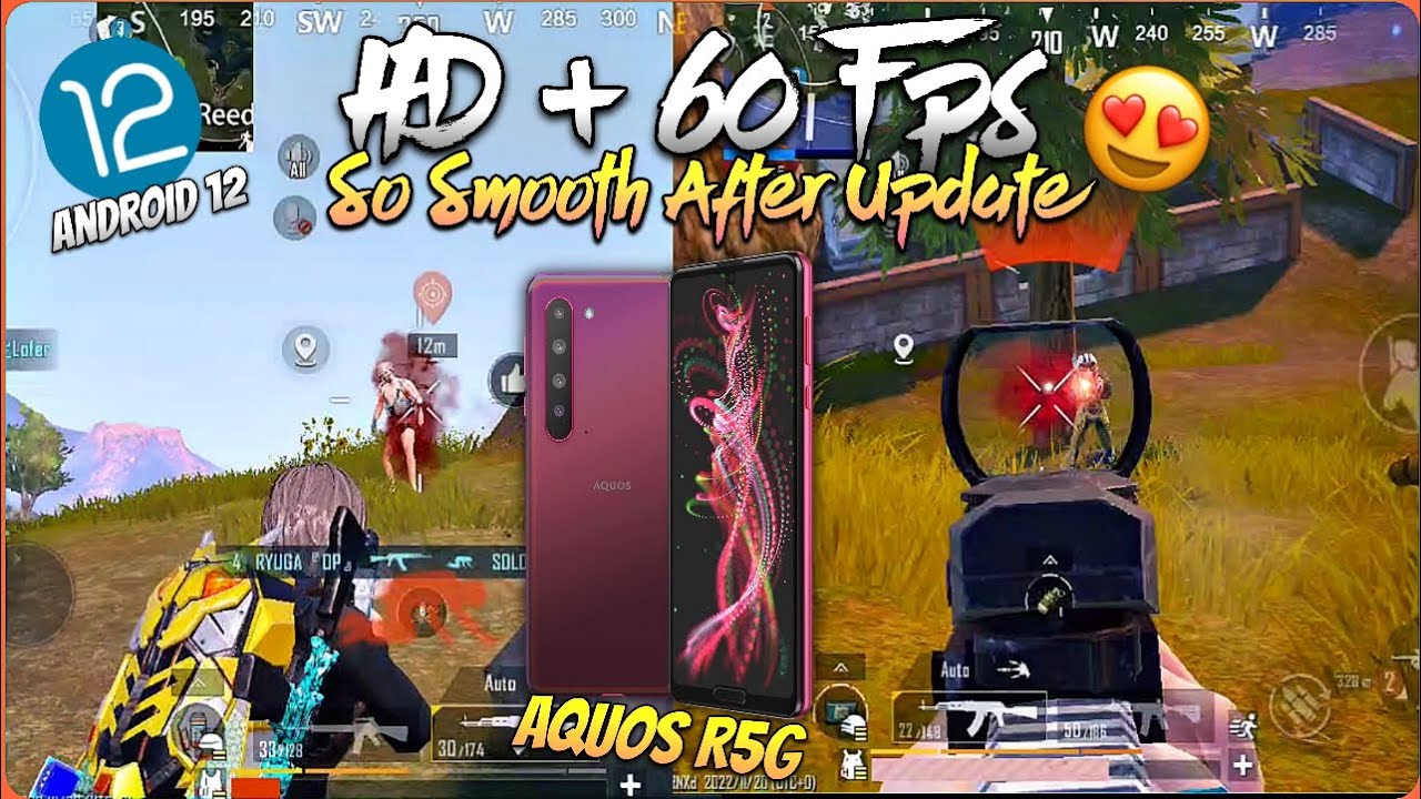 Sharp Aquos R5G After Android 12 Update 😍 | Aquos R5 5G HD + 60 FPS Test Pubg Mobile
