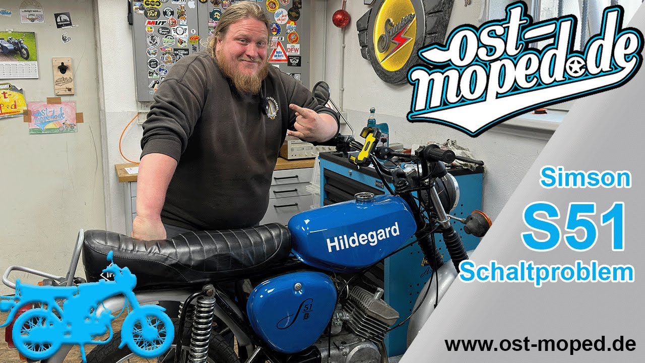 Simson S51 | Das alte Leid mit dem Sicherungsring - Lecker Softeis bei Gino's | ost-moped.de