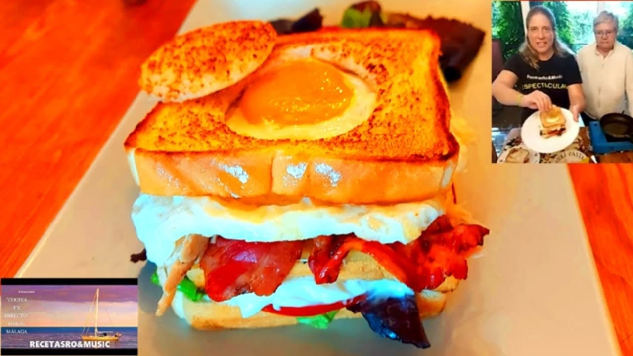 🍞 SÁNDWICH Especial CORTY 🥓 *Cocina En Directo🎥* Desde Málaga 🏖 🚩Recetasro&music 157
