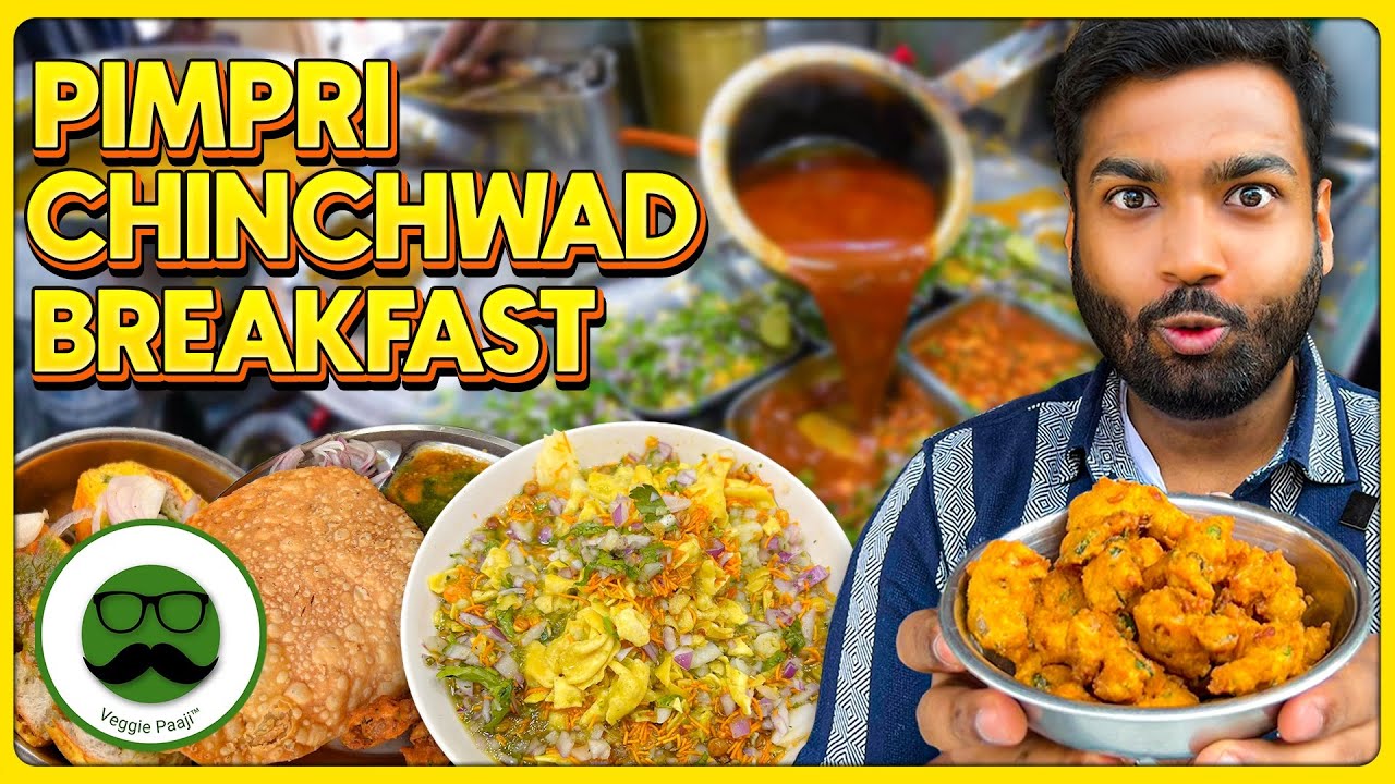 Pimpri Chinchwad Breakfast Tour | Nevale Misal, Sindhi Nashta & More | Veggie Paaji Pune Street Food