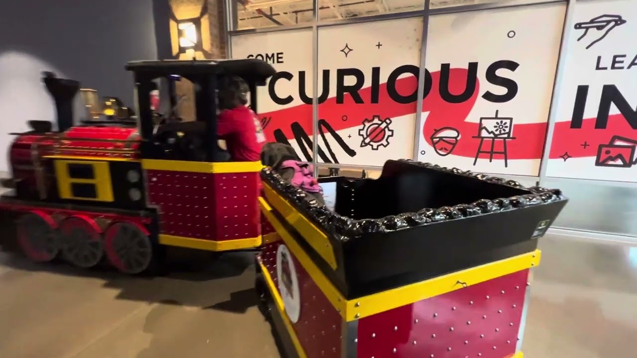 Take a Ride With My Logo on the Liberty Center Express, A Wattman Mini Express, Electric Mall Train