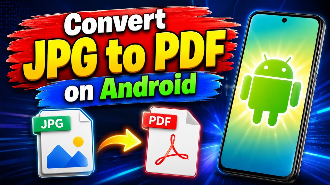 How to Convert JPG to PDF on Android 📱 Easy & Fast JPG to PDF Converter App