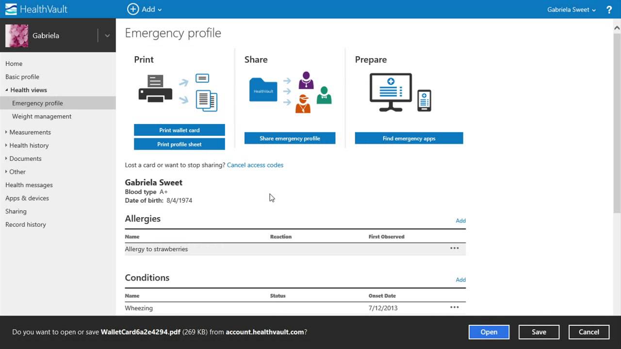 Manage your health information with HealthVault - Gabriela's story