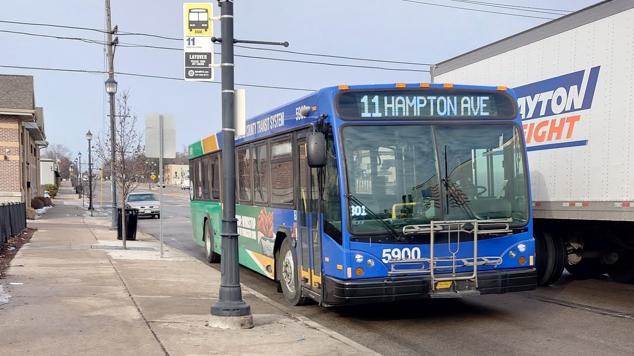 Ride On MCTS 2019 Gillig BRT 5900 On Rt 11 Hampton to Green Bay Rd 