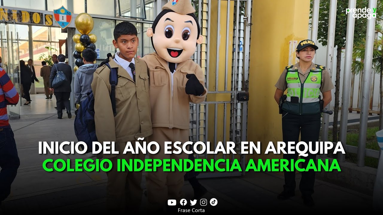 Inicio del año escolar 2024 en #Arequipa - Colegio Independencia