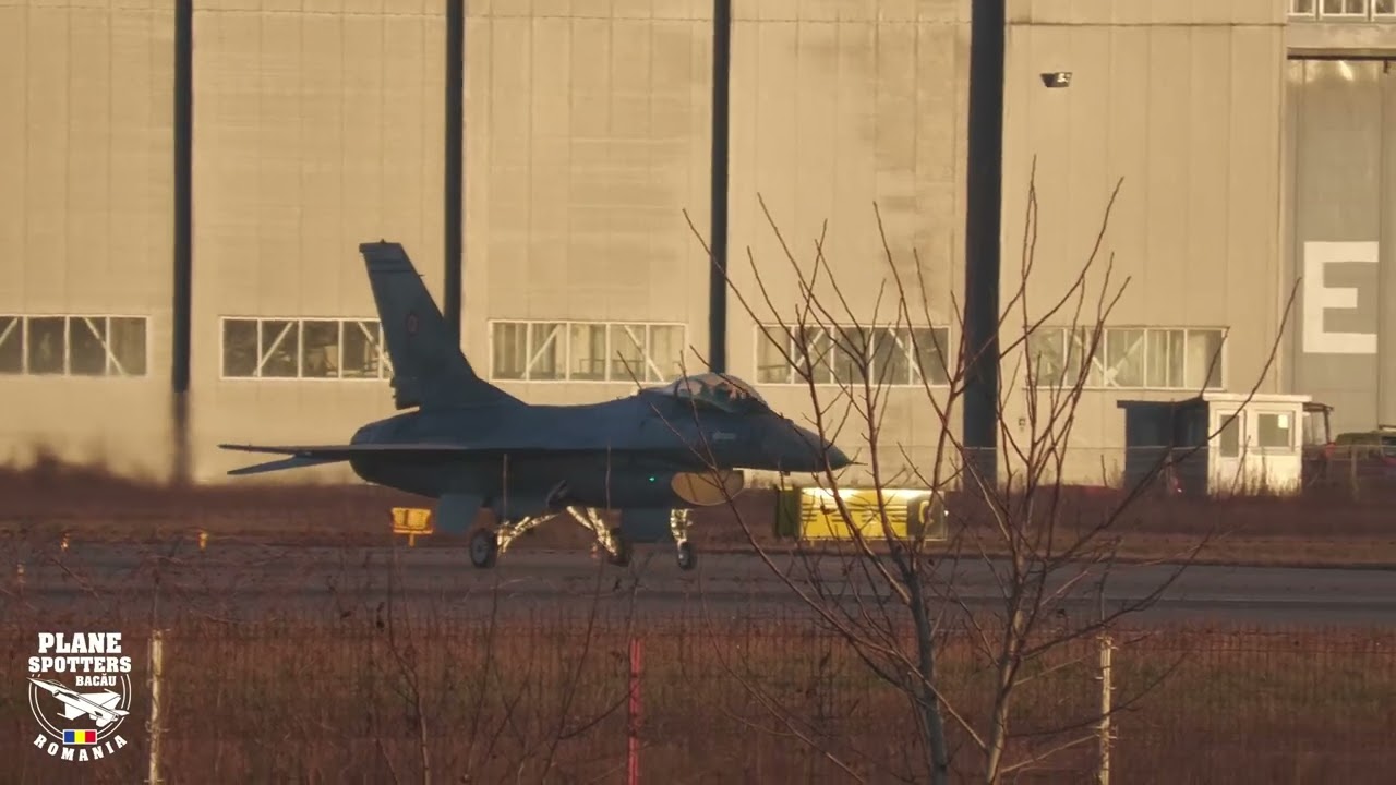 Romanian Air Force F-16 - ground test and flight test.