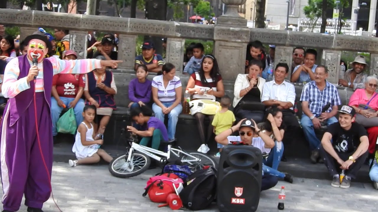 payasos de la Alameda ciudad de Mexico parte 1