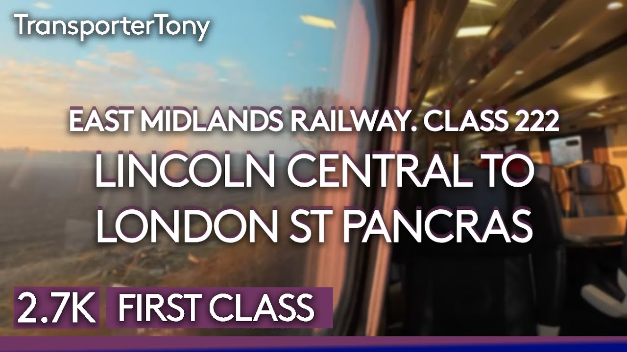 EMR Class 222 journey from Lincoln Central to London St Pancras (full journey)