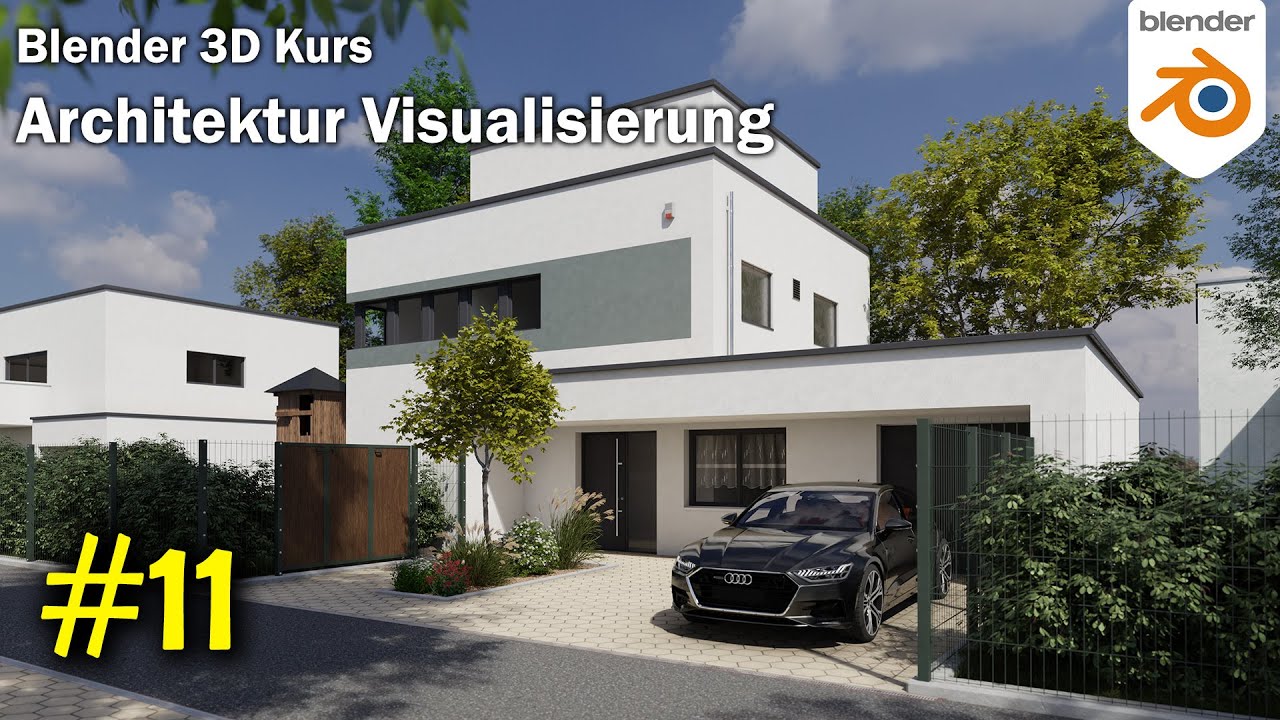3D Architektur-Kurs Folge 11 Blender 3 Tutorial deutsch