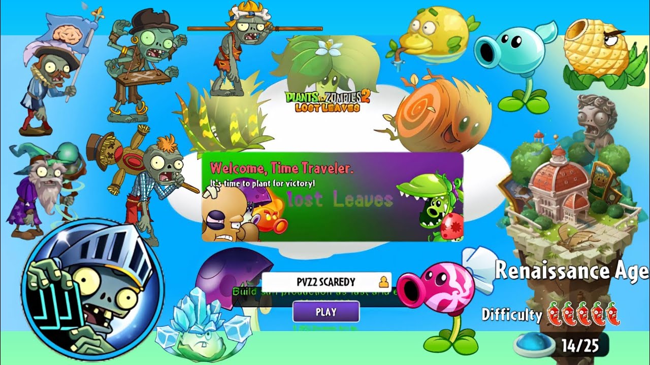 El Pvz2 Lost Leaves Mod (New Update Renaissance Ages) 🧐🤠 @PvZ2Scaredyleaves #pvz2mods #LostLeaves