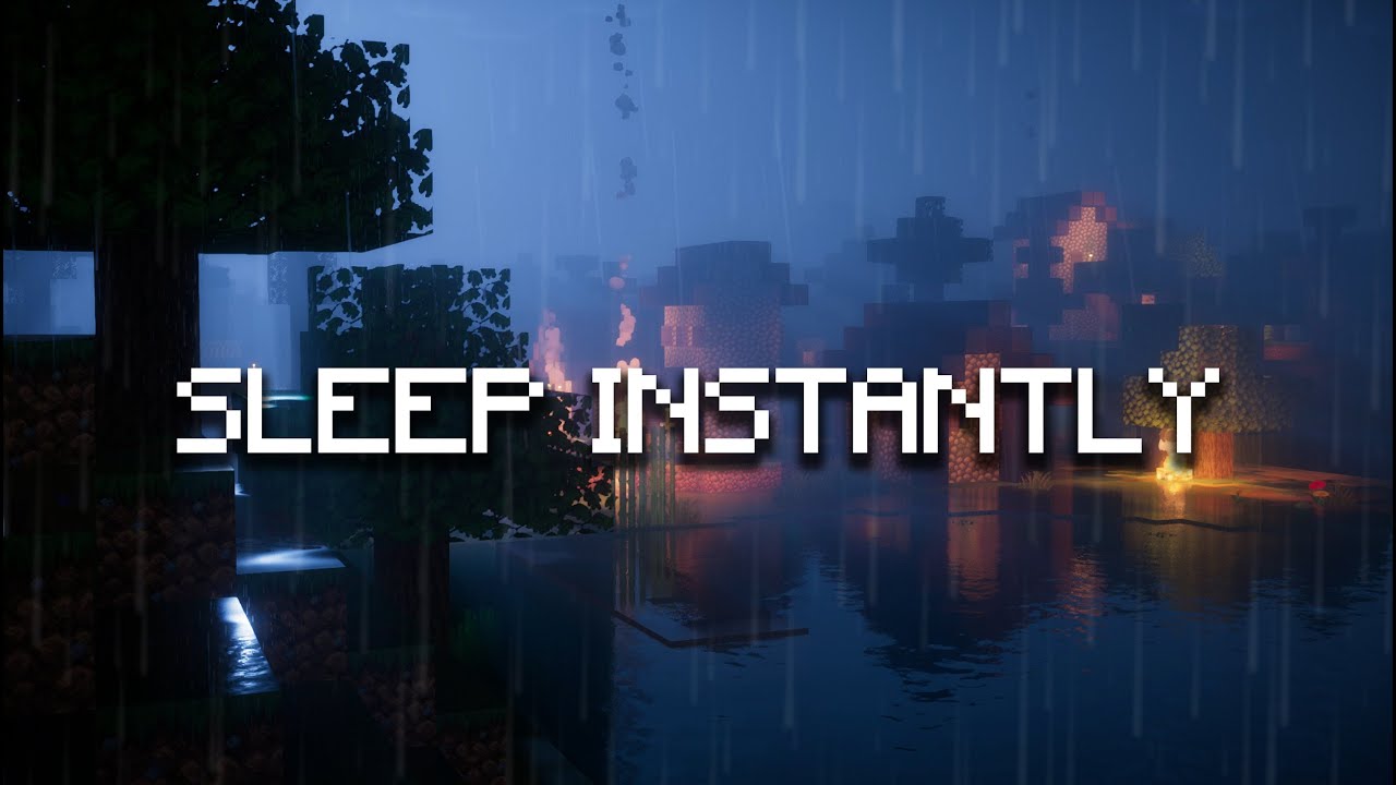 5 Hours of Relaxing Minecraft Rain & Music 🌧️ Cozy Village Ambience for Deep Sleep and Study