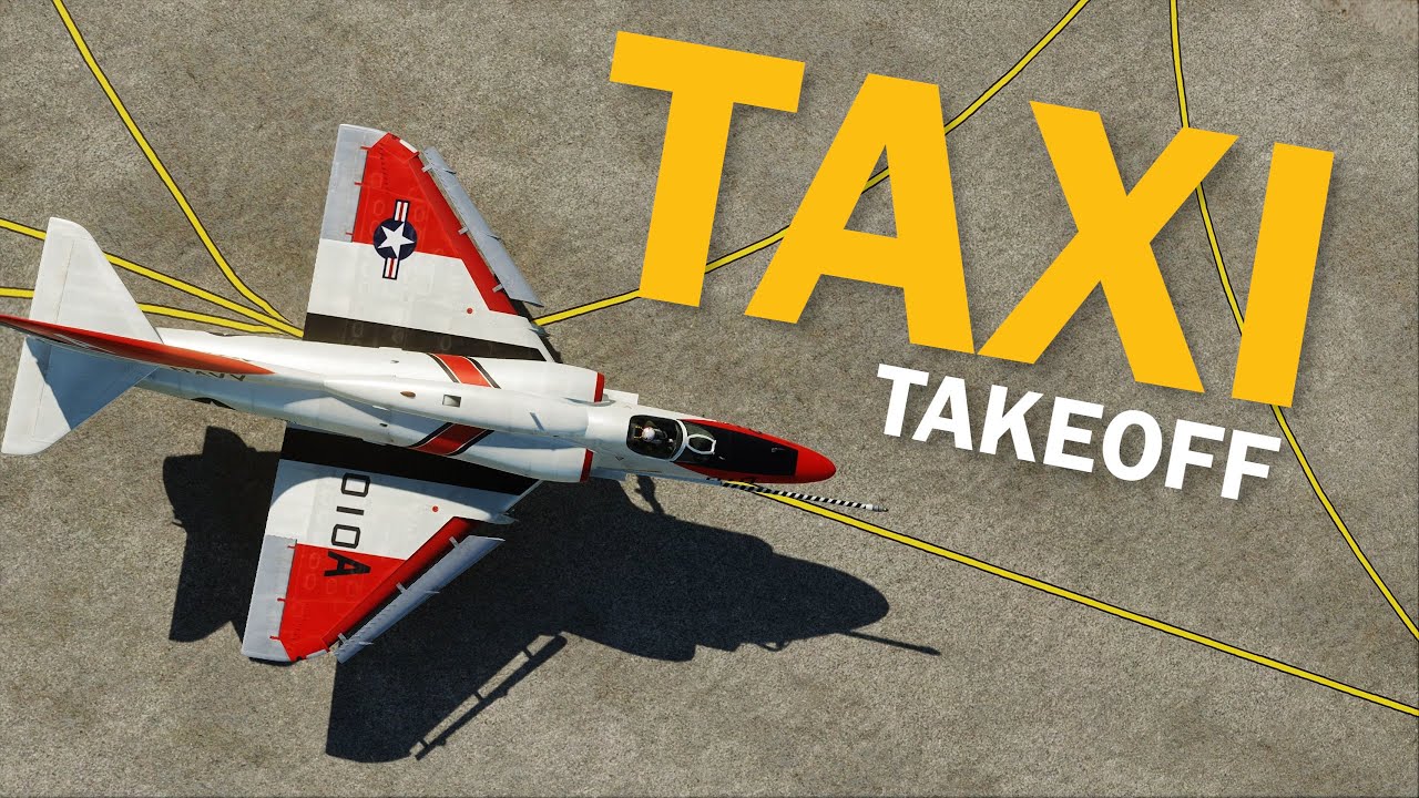 DCS A-4E Skyhawk Mod Taxi & Takeoff Tutorial