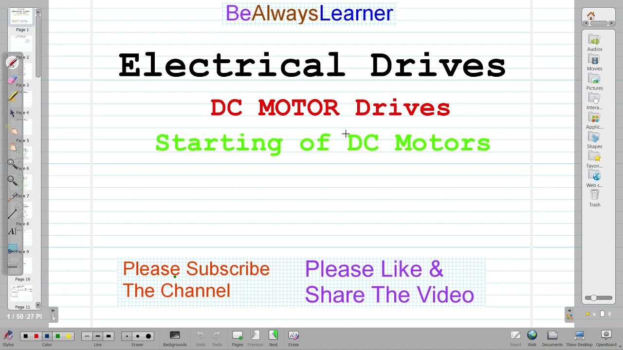 32 | Starting of DC Motors | DC Motors Drives | Electric Drive