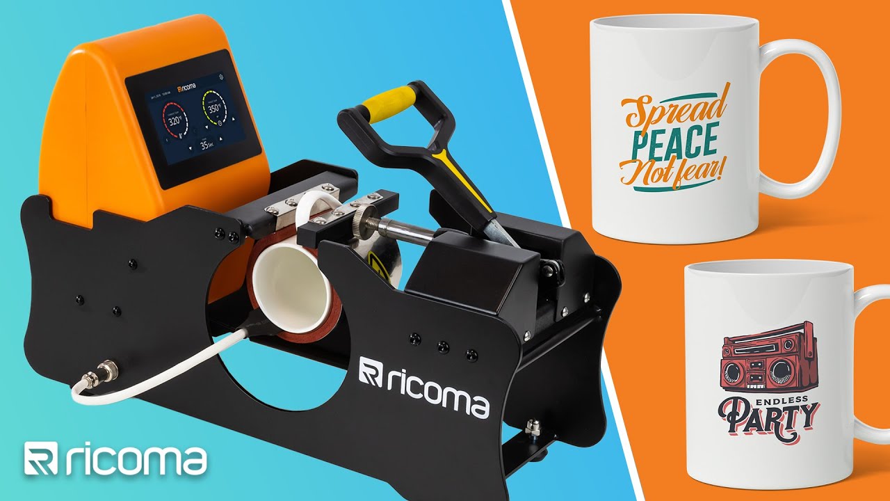 Best Heat Press Machine for Mugs | Ricoma Mug Heat Press | Heat Transfers, Sublimation & More!