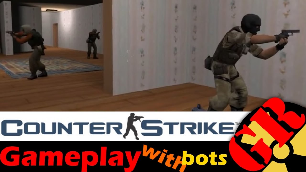 Counter-Strike v1.6 gameplay with Hard bots - Estate - Terrorist