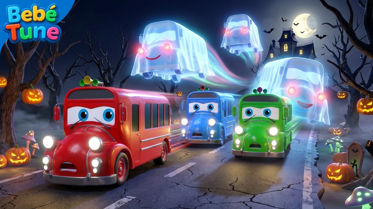 Ghost Bus Go Away! 👻🚌 | Funny Ghost Bus Song for Kids | Bebetune Nursery Rhymes
