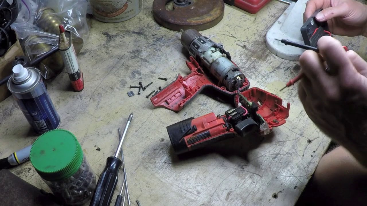 Milwaukee cordless drill repair attempt