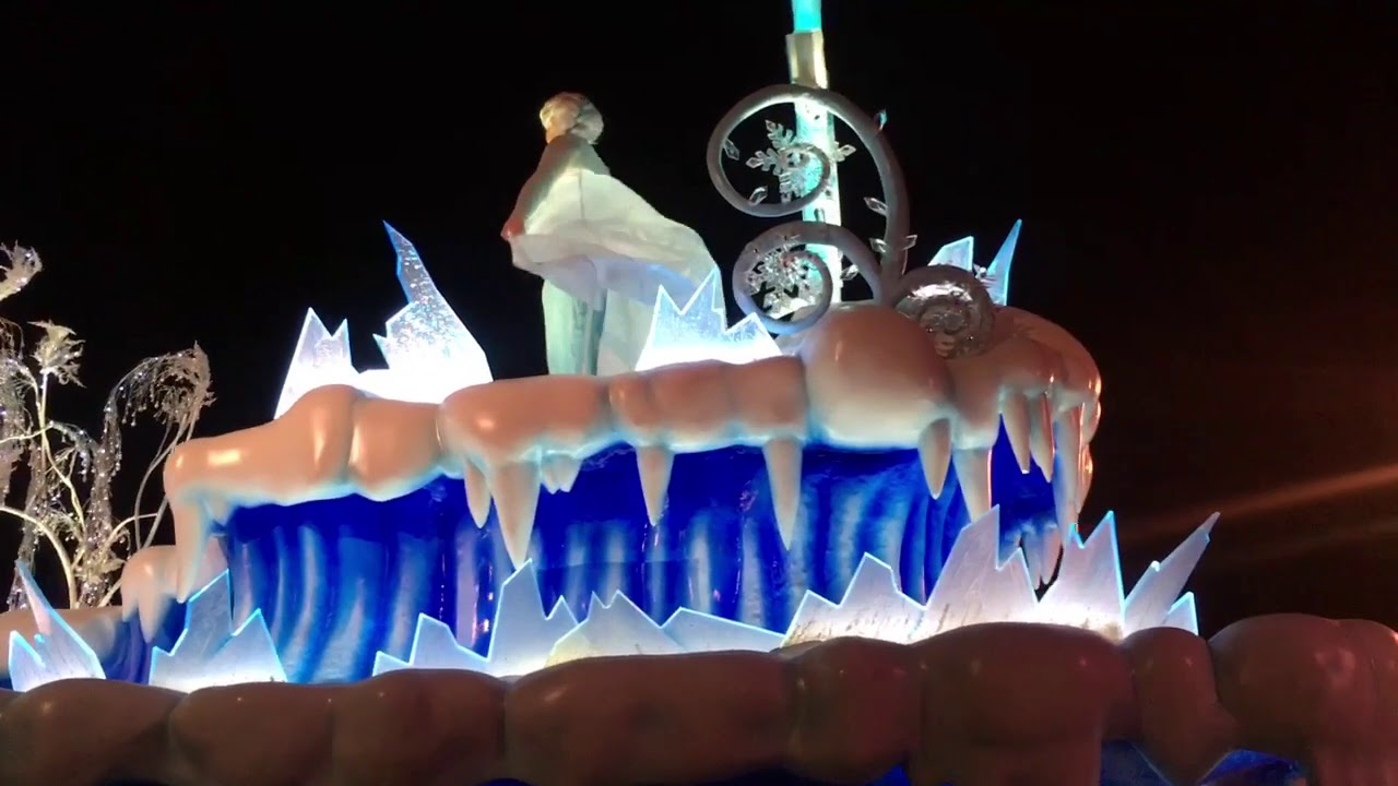 A Christmas Fantasy parade in Disneyland 2018