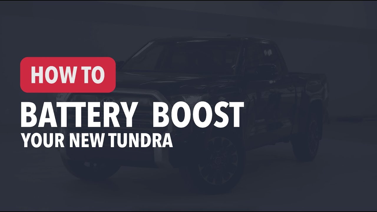 How To Boost Your Toyota Tundra Using a Battery Boost Pack | Sherwood Park Toyota
