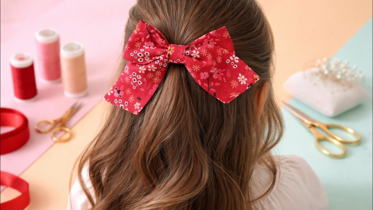 One-Piece Hair Bow | Easy & Clean Hair Accessory Tutorial