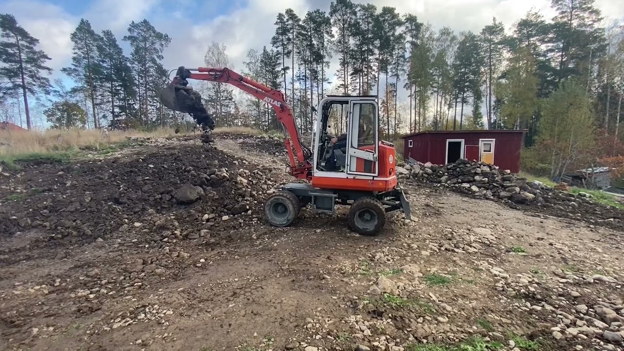 Atlas 804 M hjulgr&auml;vare med vagn