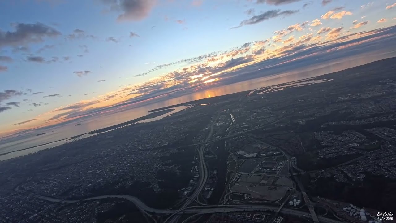 San Diego sunset aerial 6 Jan 26